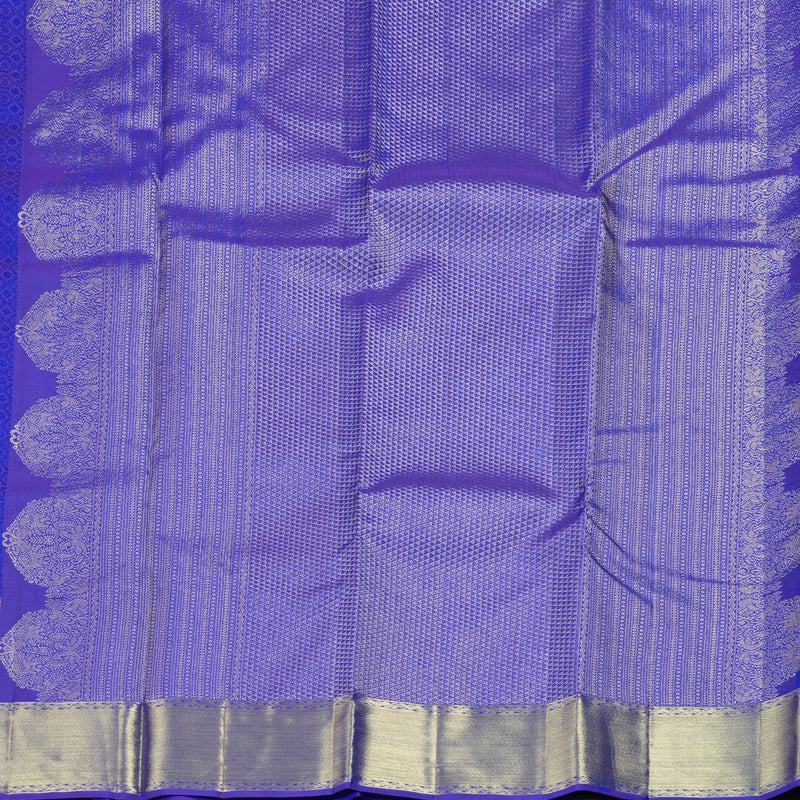Hayagrivas Blue Handloom Kanjivaram Silk Saree KBD1548A17-4
