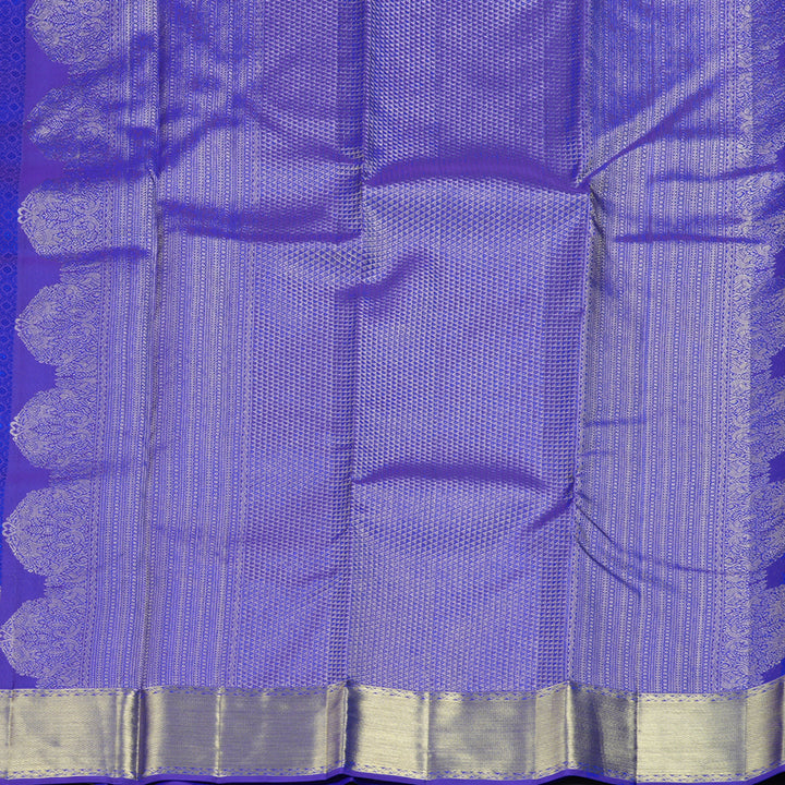 Hayagrivas Blue Handloom Kanjivaram Silk Saree KBD1548A17-4