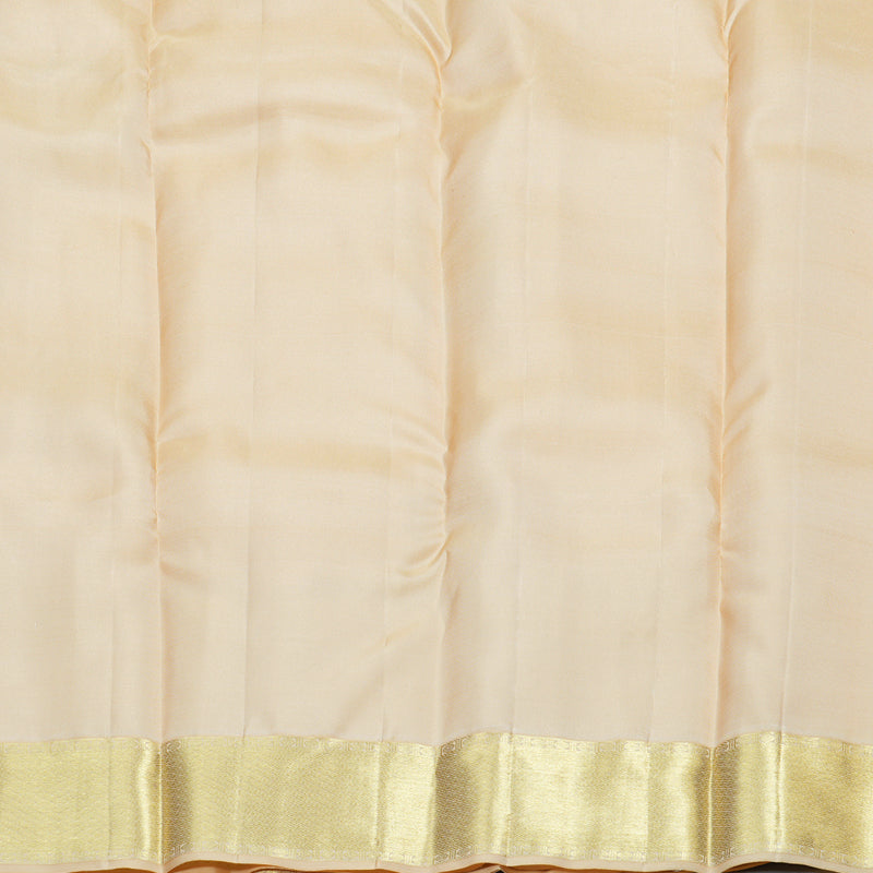 Hayagrivas Sandal Beige Handloom Kanjivaram Silk Saree KBD1548A17-5