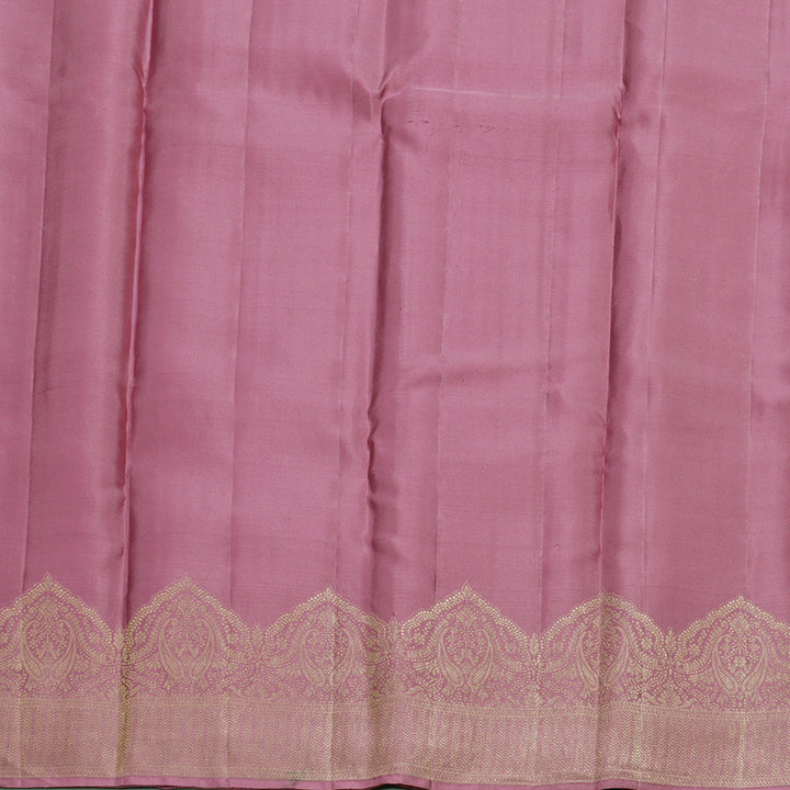 Hayagrivas Rosewood Pink Handloom Kanjivaram Silk Saree KBD1549A4-6