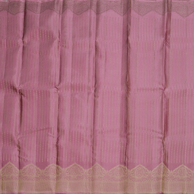 Hayagrivas Rosewood Pink Handloom Kanjivaram Silk Saree KBD1549A4-6