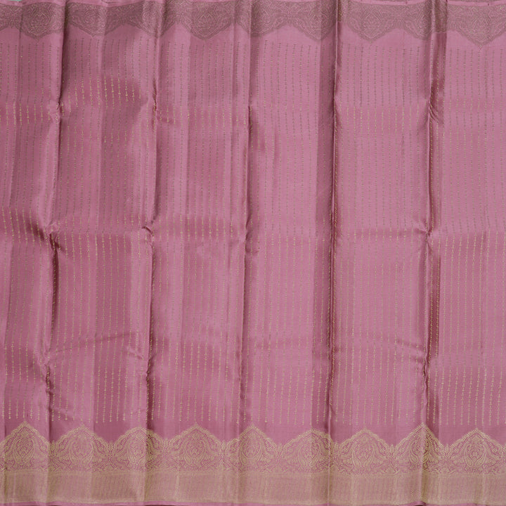 Hayagrivas Rosewood Pink Handloom Kanjivaram Silk Saree KBD1549A4-6