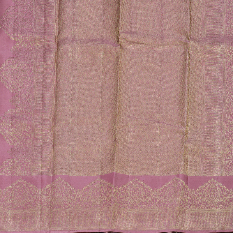 Hayagrivas Rosewood Pink Handloom Kanjivaram Silk Saree KBD1549A4-6