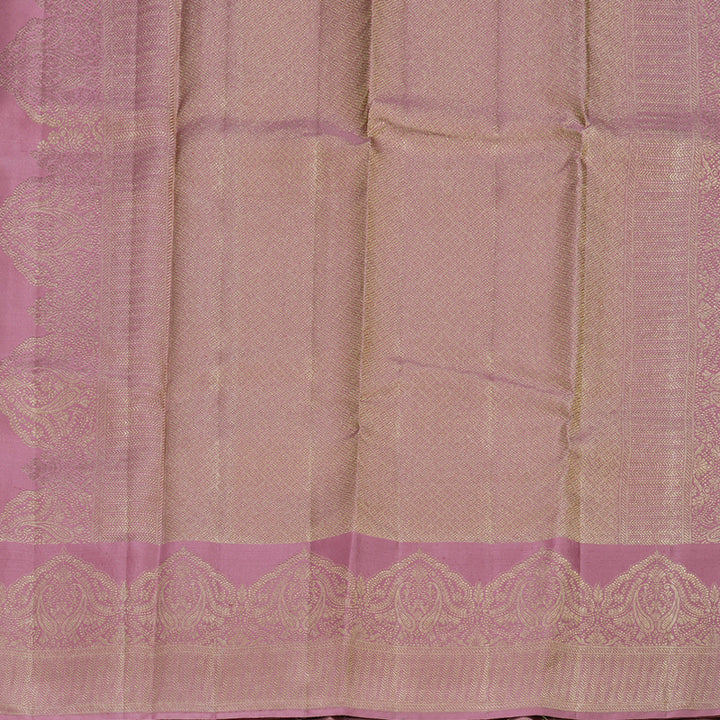 Hayagrivas Rosewood Pink Handloom Kanjivaram Silk Saree KBD1549A4-6