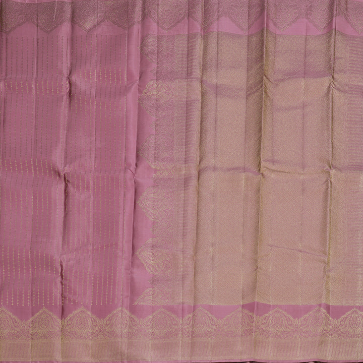 Hayagrivas Rosewood Pink Handloom Kanjivaram Silk Saree KBD1549A4-6