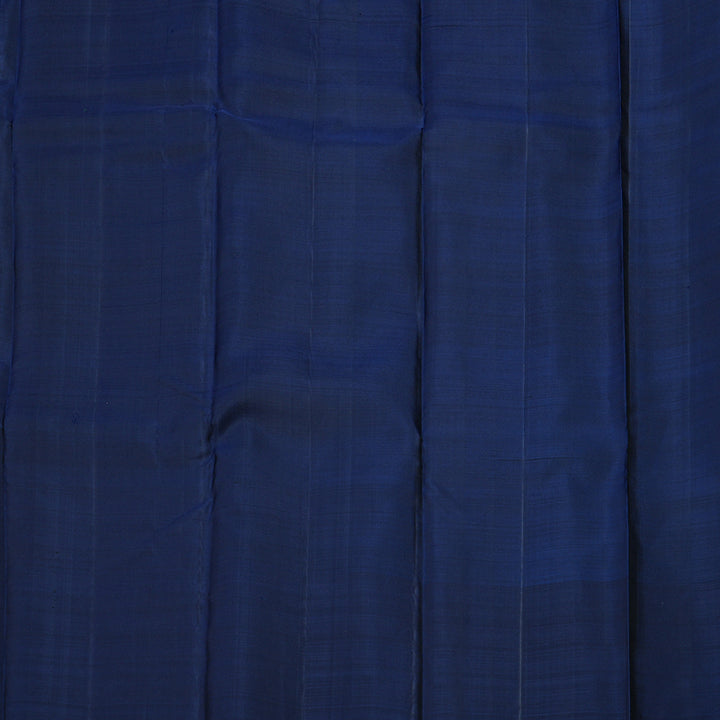 Hayagrivas Handloom Wine Maroon Kanjivaram Silk Saree with Navy Blue border KBD1551A5-1