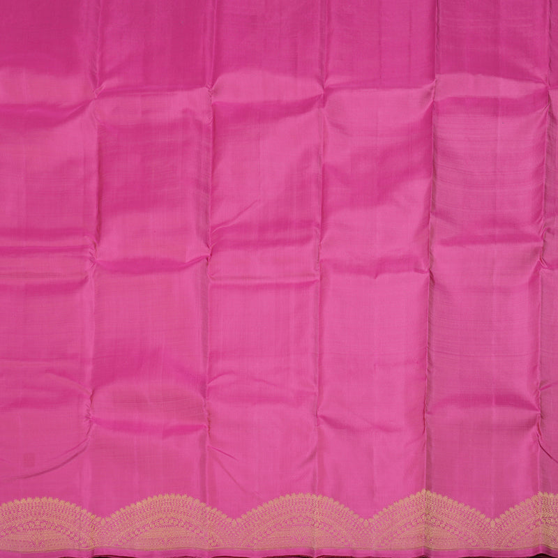 Hayagrivas Rose Pink Handloom Kanjivaram Silk Saree KBD1551A6-3