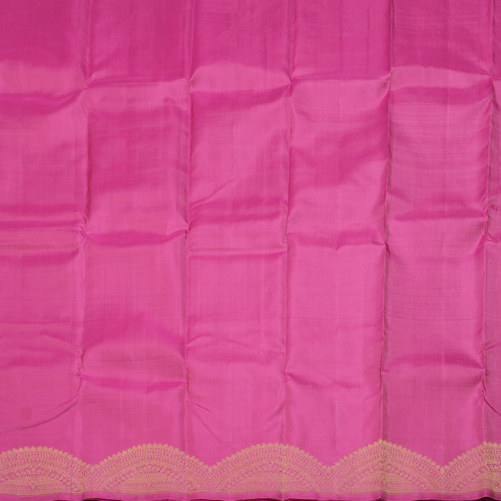 Hayagrivas Rose Pink Handloom Kanjivaram Silk Saree KBD1551A6-3