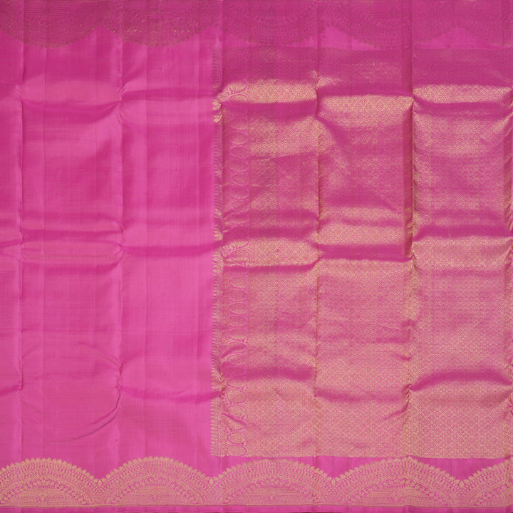 Hayagrivas Rose Pink Handloom Kanjivaram Silk Saree KBD1551A6-3