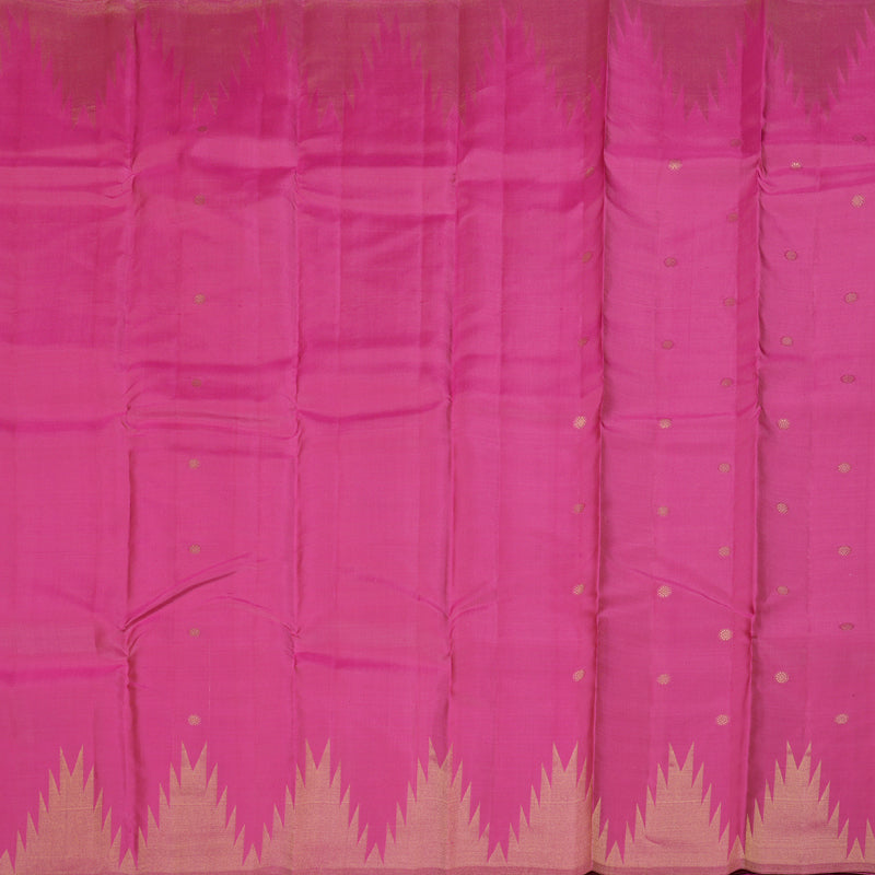Hayagrivas Pink Handloom Kanjivaram Silk Saree KBD1551A8-1
