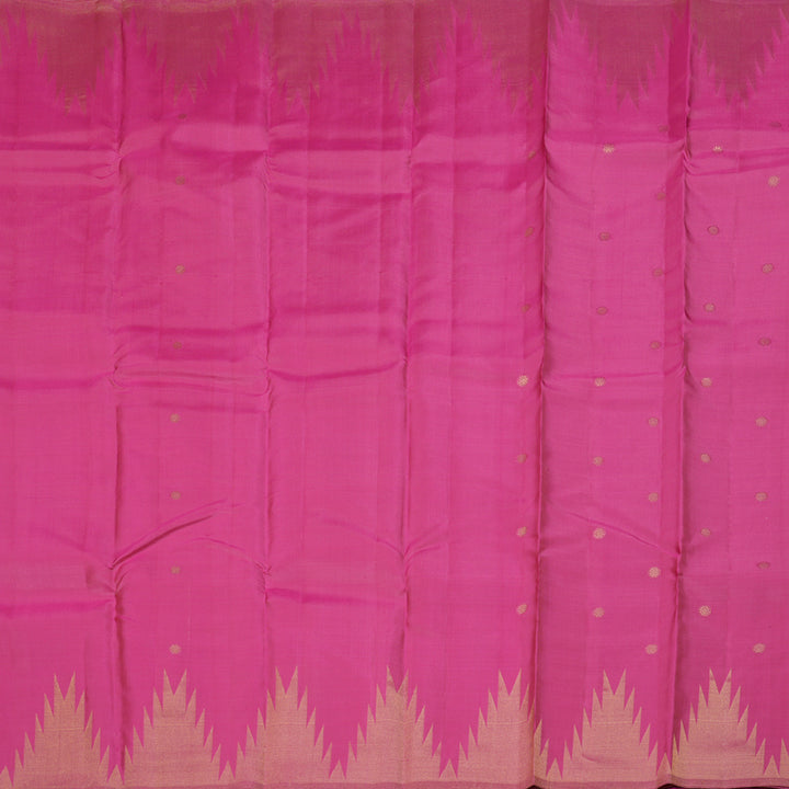 Hayagrivas Pink Handloom Kanjivaram Silk Saree KBD1551A8-1