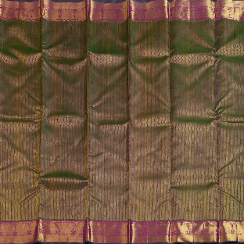 Hayagrivas Vintage Mandhalir Handloom Kanjivaram Silk Saree with Purplish Pink Border KBD1553A2-1