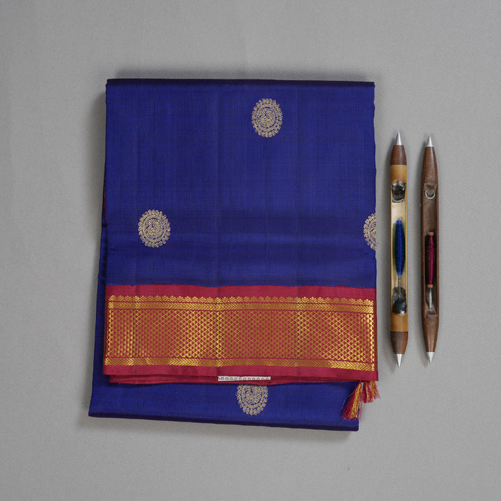 Hayagrivas Handloom Ten Yards Kanjivaram Silk Saree KBD1555A8-2