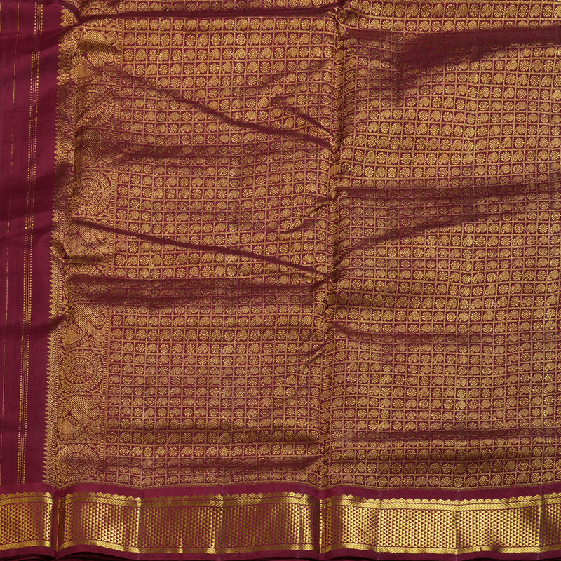Hayagrivas Handloom Ten Yards Kanjivaram Silk Saree KBD1555A8-2