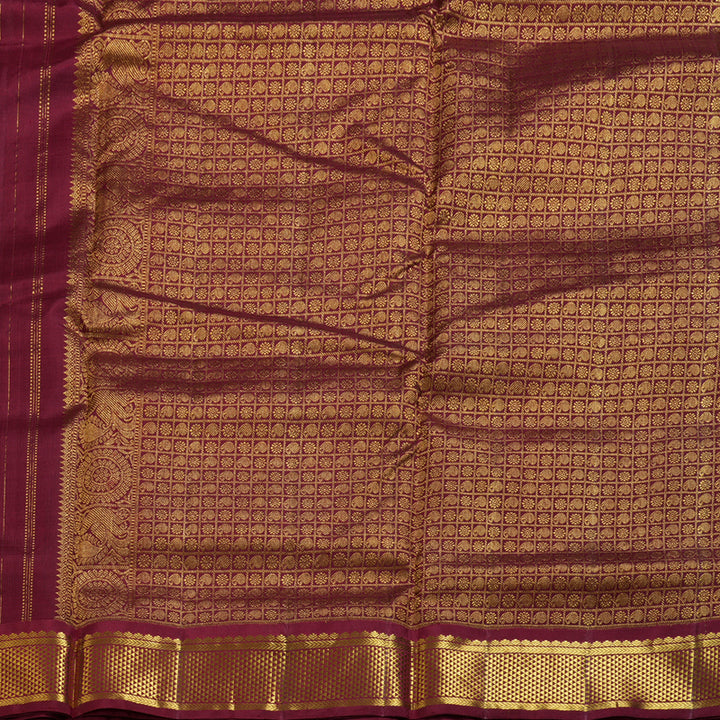Hayagrivas Handloom Ten Yards Kanjivaram Silk Saree KBD1555A8-2