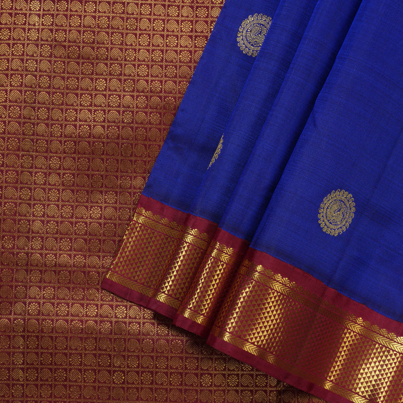 Hayagrivas Handloom Ten Yards Kanjivaram Silk Saree KBD1555A8-2