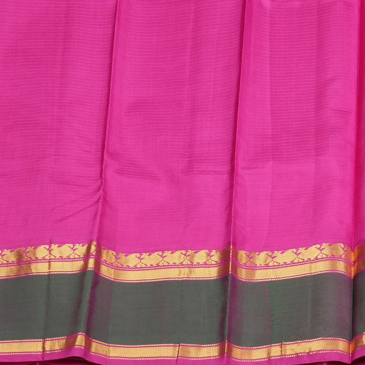 Hayagrivas Orangish Pink Handloom Kanjivaram Silk Saree with Mandhalir Border KBD1557A2-10