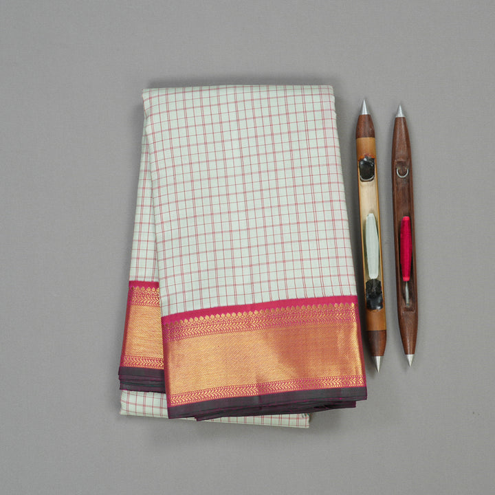 Hayagrivas Handloom Pure Kanjivaram Silk Saree in Gorgeous Light Pastel Green KBD1567A2-1