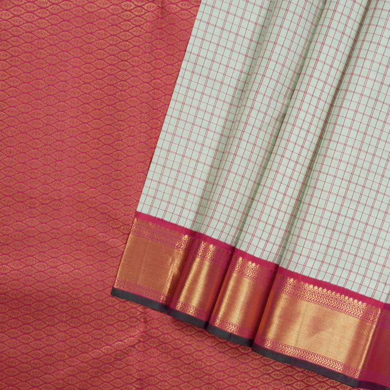 Hayagrivas Handloom Pure Kanjivaram Silk Saree in Gorgeous Light Pastel Green KBD1567A2-1