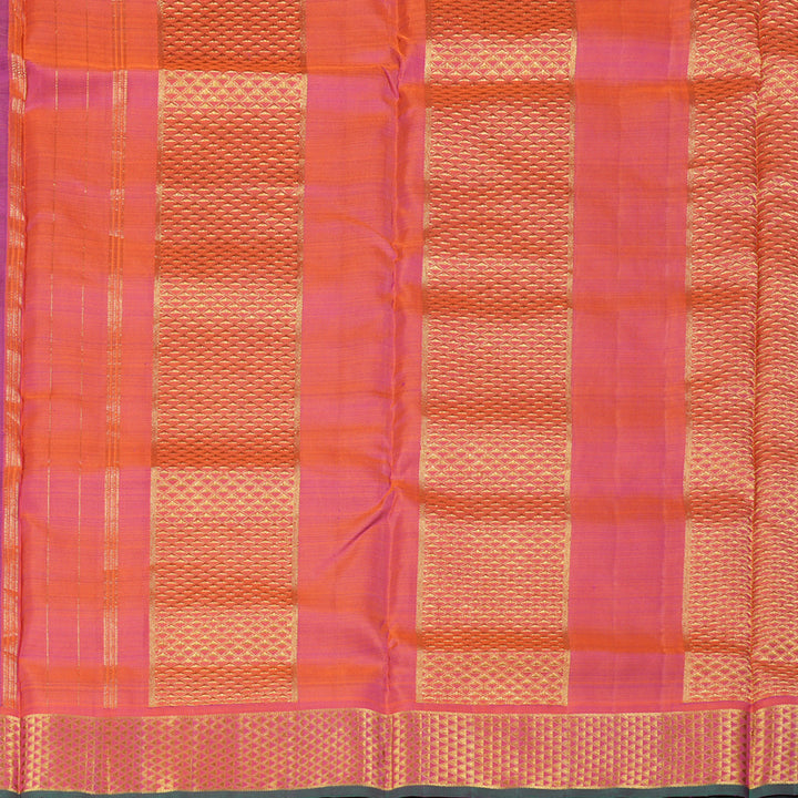 Hayagrivas Handloom Kanjivaram Ten Yards Silk Saree in Regal Purple KBD1577A1-1