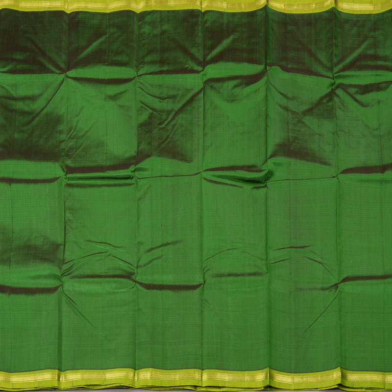 Hayagrivas Handloom Kanjivaram Silk Saree in Classic Bottle Green KBD1579A2-10