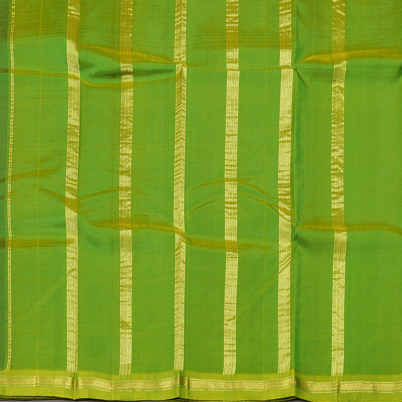 Hayagrivas Handloom Kanjivaram Silk Saree in Classic Bottle Green KBD1579A2-10