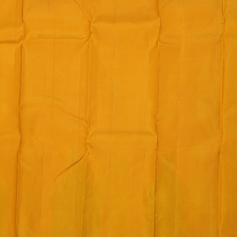 Hayagrivas Fawn Handloom Kanjivaram Silk Saree with Mustard & Green Border KBD1594A5-1