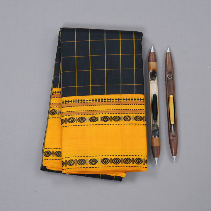 Hayagrivas Handloom Kanjivaram Thread Work Kanjivaram Silk Saree KBD1594A7-5