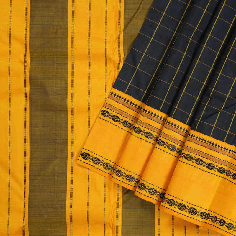 Hayagrivas Handloom Kanjivaram Thread Work Kanjivaram Silk Saree KBD1594A7-5