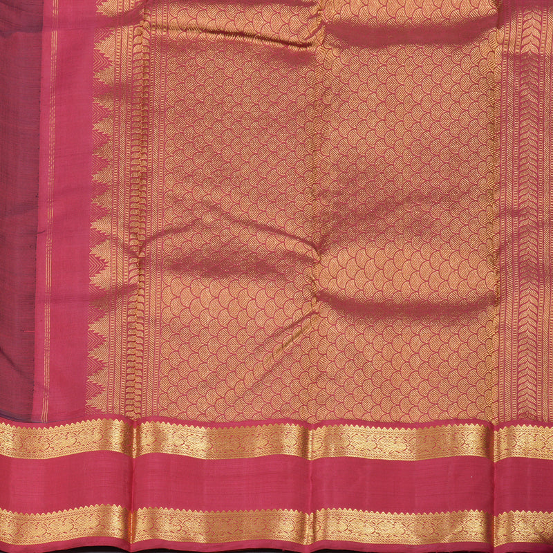 Hayagrivas Handloom Kanjivaram Silk Saree in Majestic Black KBD1594A8-1