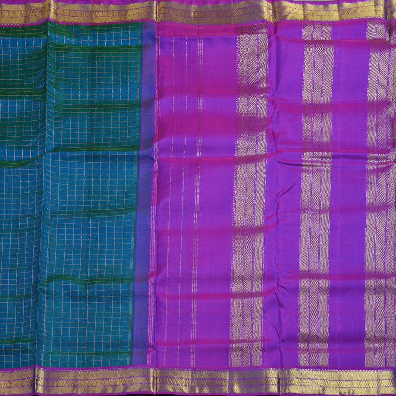 Hayagrivas Handloom Kanjivaram Ten Yards Silk Saree KBD1597A4-1
