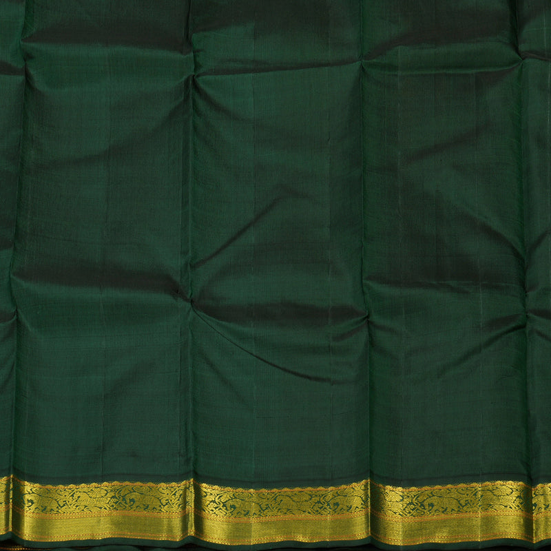 Hayagrivas Handloom Multicolour Kanjivaram Silk Saree with Karum Pachai Border KBD1604A5-1
