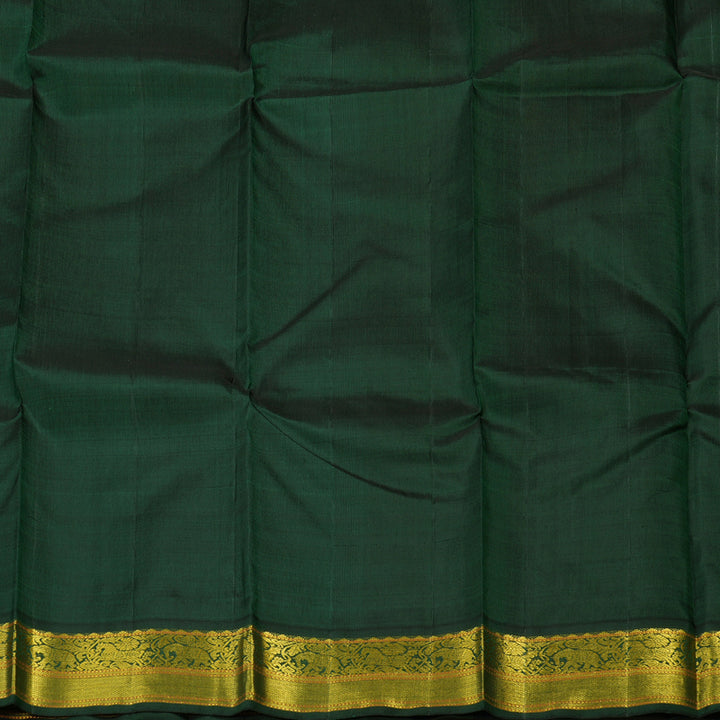 Hayagrivas Handloom Multicolour Kanjivaram Silk Saree with Karum Pachai Border KBD1604A5-1