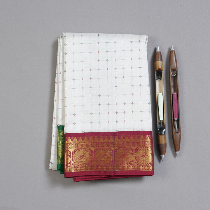 Hayagrivas Handloom Ganga Jamuna Kanjivaram Silk Saree KBD1624A1-2