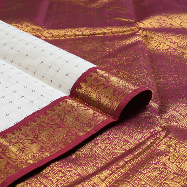 Hayagrivas Handloom Ganga Jamuna Kanjivaram Silk Saree KBD1624A1-2