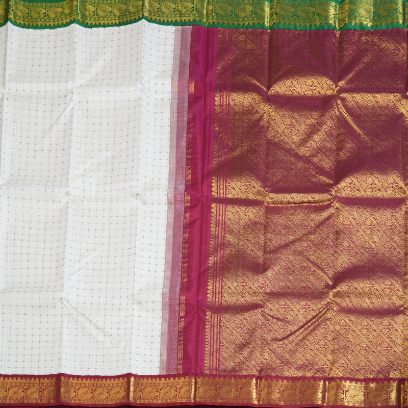 Hayagrivas Handloom Ganga Jamuna Kanjivaram Silk Saree KBD1624A1-2