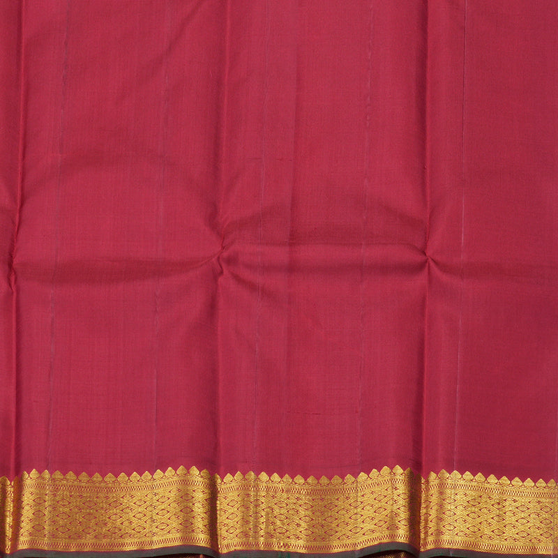 Hayagrivas Handloom Kanjivaram Silk Saree in Radiant Mango Yellow KBD1824A7-2