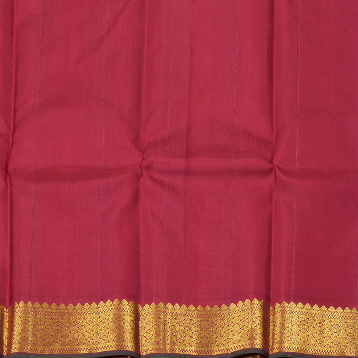 Hayagrivas Handloom Kanjivaram Silk Saree in Radiant Mango Yellow KBD1824A7-2