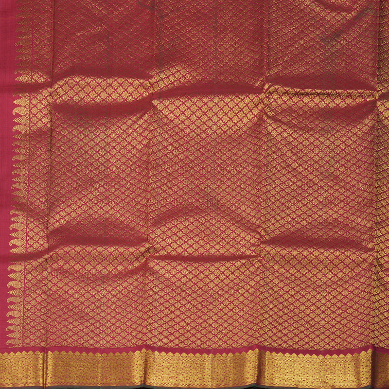 Hayagrivas Handloom Kanjivaram Silk Saree in Radiant Mango Yellow KBD1824A7-2