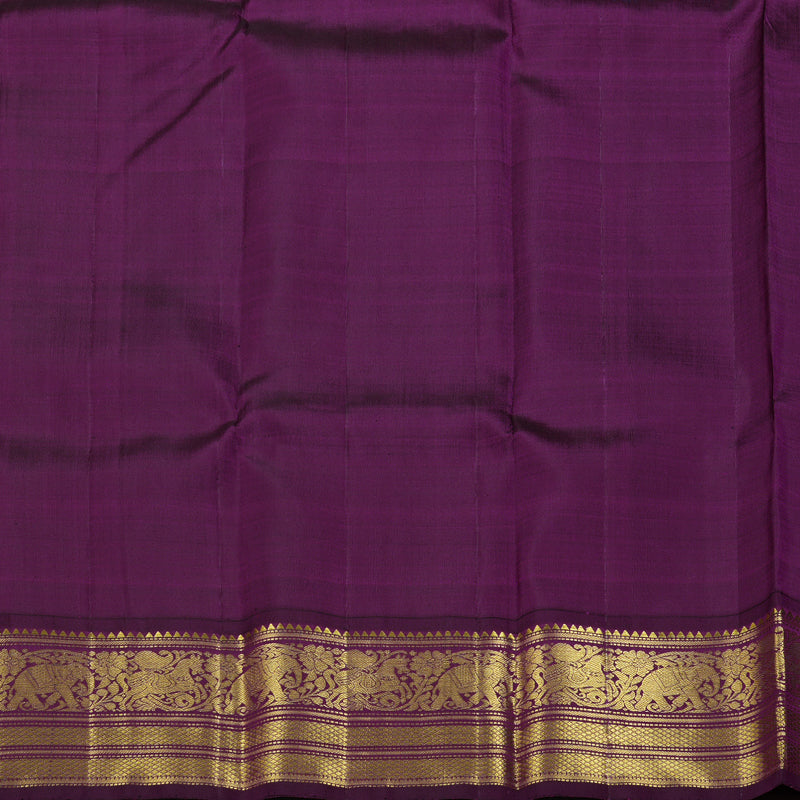 Hayagrivas Bright Handloom Kanjivaram Silk Saree with Beige Border KBD1632A1-1