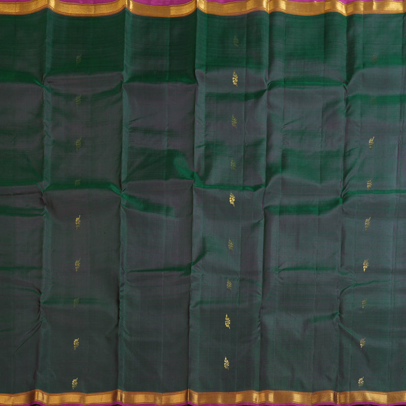 Hayagrivas Traditional Mandhalir Handloom Kanjivaram Silk Saree with Honey Mustard Border KBD1641A2-11
