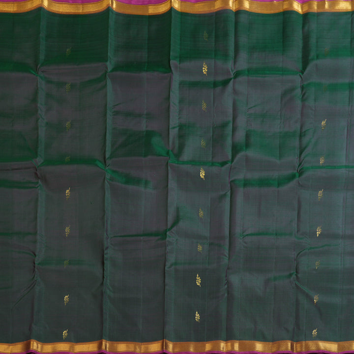 Hayagrivas Traditional Mandhalir Handloom Kanjivaram Silk Saree with Honey Mustard Border KBD1641A2-11