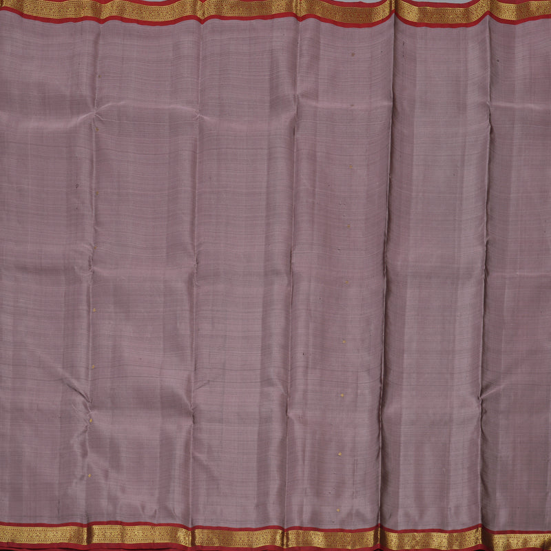 Hayagrivas Rosewood Color Handloom Kanjivaram Silk Saree with Wine Red Border KBD1641A4-13