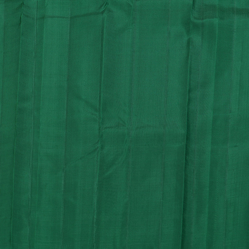 Hayagrivas Sampanga Yellow Handloom Kanjivaram Silk Saree with Bottle Green Border KBD1642A1-3
