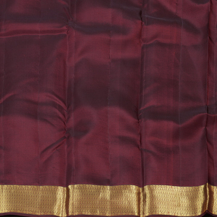 Hayagrivas Handloom Kanjivaram Silk Saree in Opulent Wine Maroon KBD1652A4-1