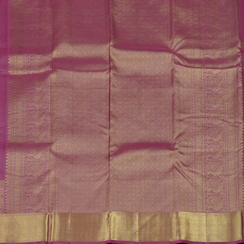 Hayagrivas Rosewood Pink Handloom Kanjivaram Silk Saree KBD1652A4-9