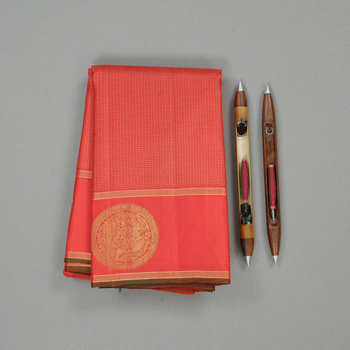 Hayagrivas Red Handloom Kanjivaram Silk Saree KBD1653A6-2