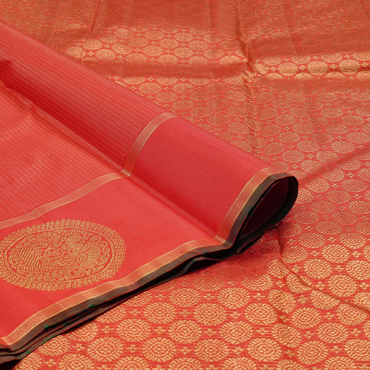 Hayagrivas Red Handloom Kanjivaram Silk Saree KBD1653A6-2
