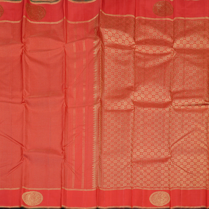 Hayagrivas Red Handloom Kanjivaram Silk Saree KBD1653A6-2