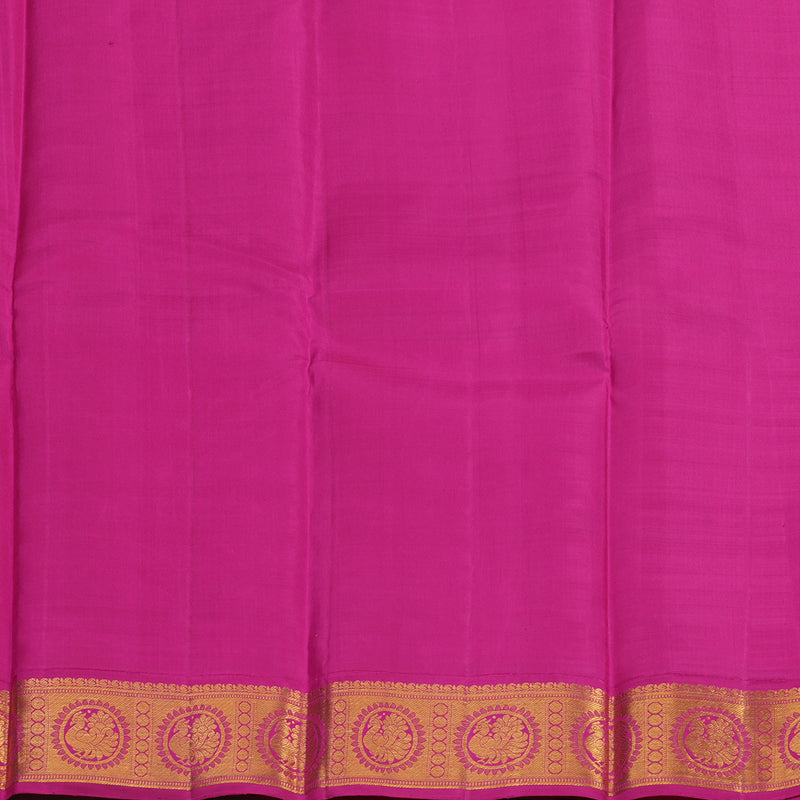 Hayagrivas Handloom Pure Kanjivaram Silk Saree in Classic Dark Blue KBD1667A16-1